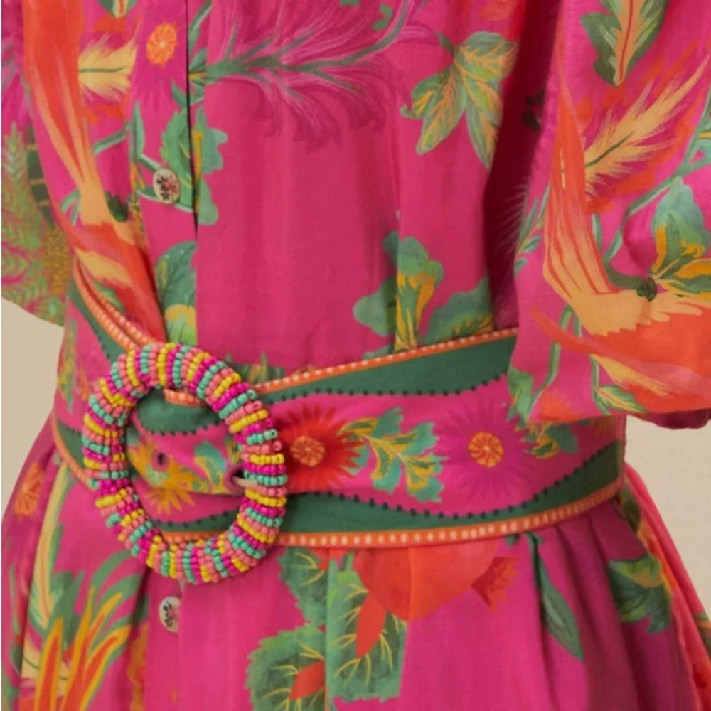 FARM Rio Pink Floral Mini Dress - Picture 3 of 7